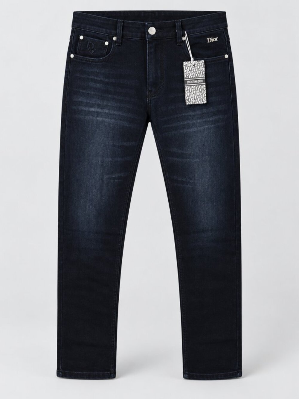 Men’s Dior Logo Dark Indigo Slim Fit Jeans – NWT